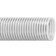 Clear PVC Water Suction Hose - 0.75in x 100ft, 100psi, 28 Vacuum Rating for Construction, Agriculture & Industrial Use, Residual Chemicals Transfer - SKU