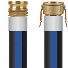 Heavy-Duty Water Discharge Hose for Chillers | EPDM/SBR Formula | 2" ID, 150 PSI, -25°F to 180°F | Textile Reinforced