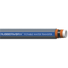 White FDA Nitrile Tubing with Textile Reinforcement and Steel Helix - 2" ID x 2.48"OD - 150 PSI - Safe Potable Water Transport