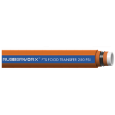 FTS4103-075 Heavy-Duty Food Suction and Discharge Hose | White Nitrile Tube | FDA Compliant | Steel Helix | 0.75" ID | 250 PSI