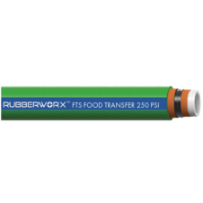 FTS5103-075 Heavy-Duty Food Suction and Discharge Hose - White Nitrile/PVC Blend FDA Tube, Steel Helix, 0.75 ID, 250 PSI - Ideal for Oil-Resistant Food Transfer