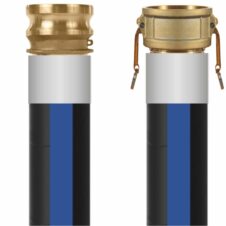Rubber Water Discharge Hoses - Cam Brass